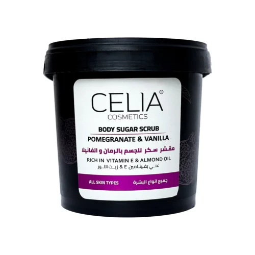 109851b7b2442ec4a500c912730d3b6a Celia | مقشر زيتي بالرمان والفانيلا - 600 غ