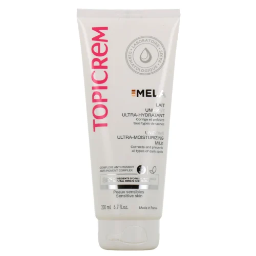 TOPICREM Mela Ultra-Moisturizing Milk - 200ml | توبيكريم حليب مرطب للجسم و مضاد للتصبغات - 200 مل