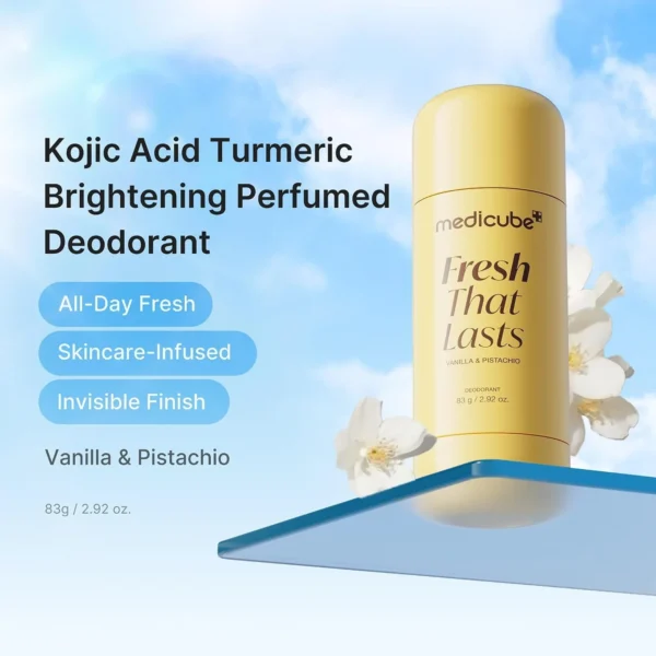 Medicube Deodorant Fresh that Lasts Vanilla & Pistachio - 83g | مديكيوب ديودرنت برائحة الفانيلا والبستاشيو - 83 غ