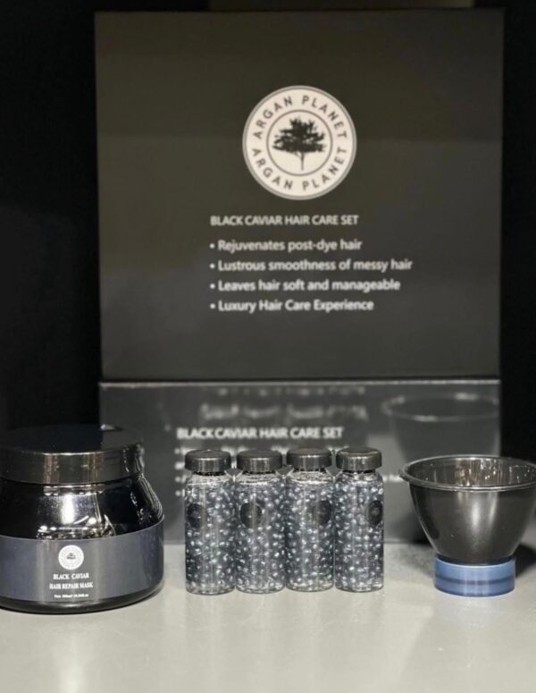 ARGAN PLANET BLACK CAVIAR HAIR CARE SET | ارغان بلانت معالج الكافيار