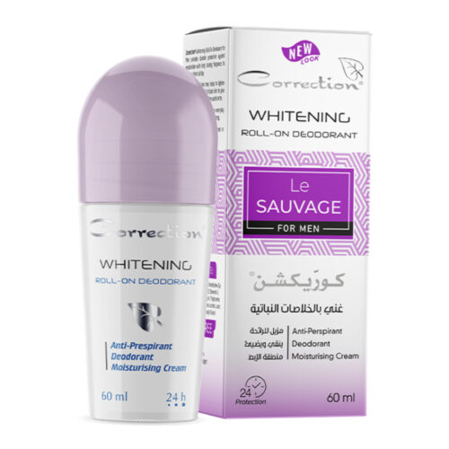 Correction Whitening Roll-on Deodorant - Le Sauvage - 60ml | كوركشن رول مضاد للتعرق - للرجال - 60 مل