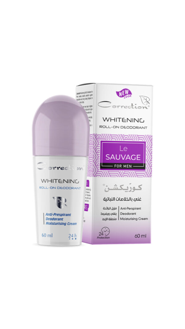 E83352D3-05C6-4273-A9F7-85F2269C98DE (1) Correction Whitening Roll-on Deodorant - Le Sauvage - 60ml | كوركشن رول مضاد للتعرق - للرجال - 60 مل