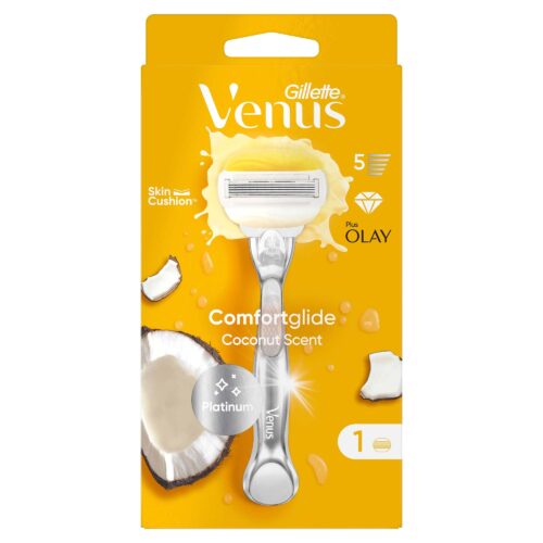 Gillette Venus Olay Coconut Handle + 2 Blades | جيليت شفرة حلاقة للنساء مع رأسين للتبديل
