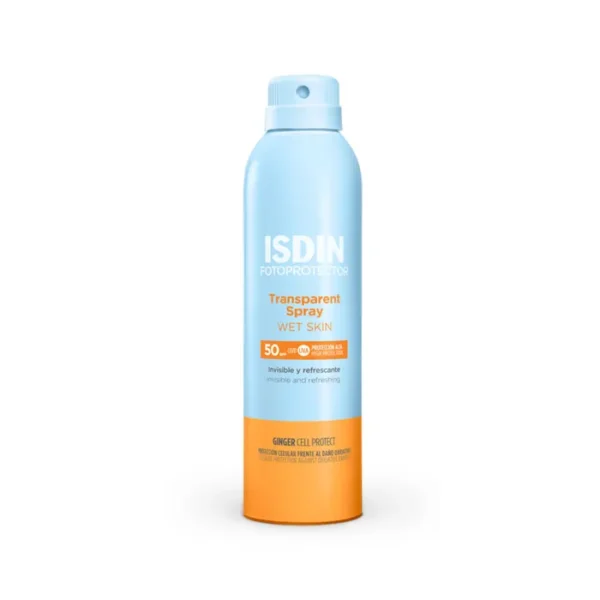 Isdin Fotoprotector Transparent Spray Wet Skin SPF ٥٠+ | واقي شمس سبري من ازدن