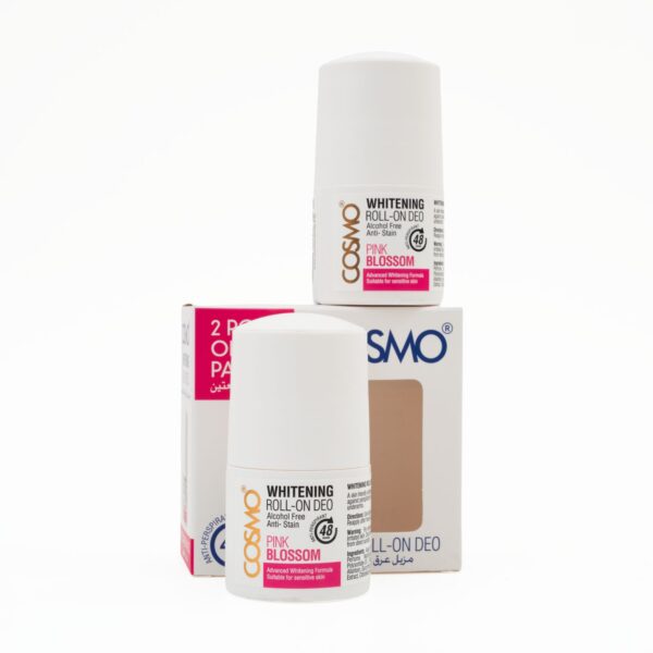 COSMO WHITENING ROLL-ON-DEO PINK BLOSSOM 2 PC OFFER PACK | كوزمو رول مزيل تعرق 1+1