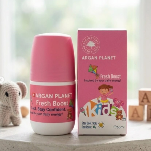 Argan Planet Fresh Boost Roll-On Deodorant for Kids - 65ml | ارغان بلانيت رول مانع تعرق للاطفال - 65 مل