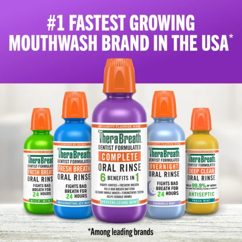 TheraBreath Fresh Breath Oral Rinse - 473ml | ثيرا بريث غسول للفم - 473 مل