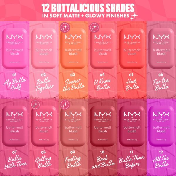 NYX PROFESSIONAL MAKEUP BUTTERMELT POWDER BLUSH | ان واي اكس بلشر باودر