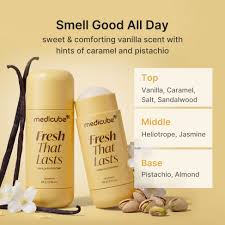 Medicube Deodorant Fresh that Lasts Vanilla & Pistachio - 83g | مديكيوب ديودرنت برائحة الفانيلا والبستاشيو - 83 غ