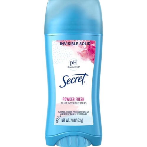 SECRET PH BALANCED INVISIBLE SOLID ANTIPERSPIRANT DEODORANT POWDER FRESH - 73g | سيكرت صابون مضاد ومزيل تعرق باودر فريش