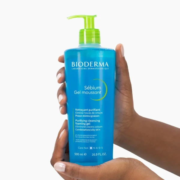 BIODERMA Sebium Purifying Cleansing Foaming Gel - 500ml | بيوديرما غسول جل للبشرة الدهنية - 500 مل