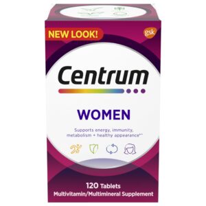centrum women supplement - 120Tablets | سنتروم للنساء مكمل غذائي – 120 قرص
