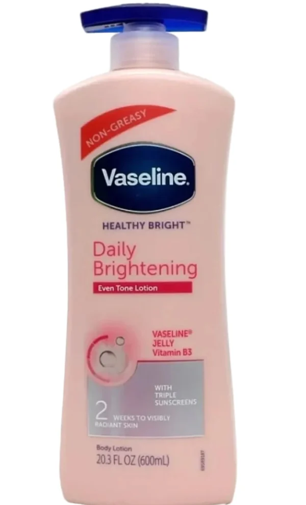Vaseline Healthy Bright Daily Brightening Even Tone Lotion - 725ml | فازلين لوشن تفتيح البشرة - 725 مل