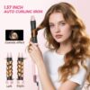 ATOPSKINS 5-in-1 Hair Dryer Brush, Hot Air Styler with Auto-Wrap Curlers | اتوبسكنز جهاز تصفيف الشعر 5 في 1